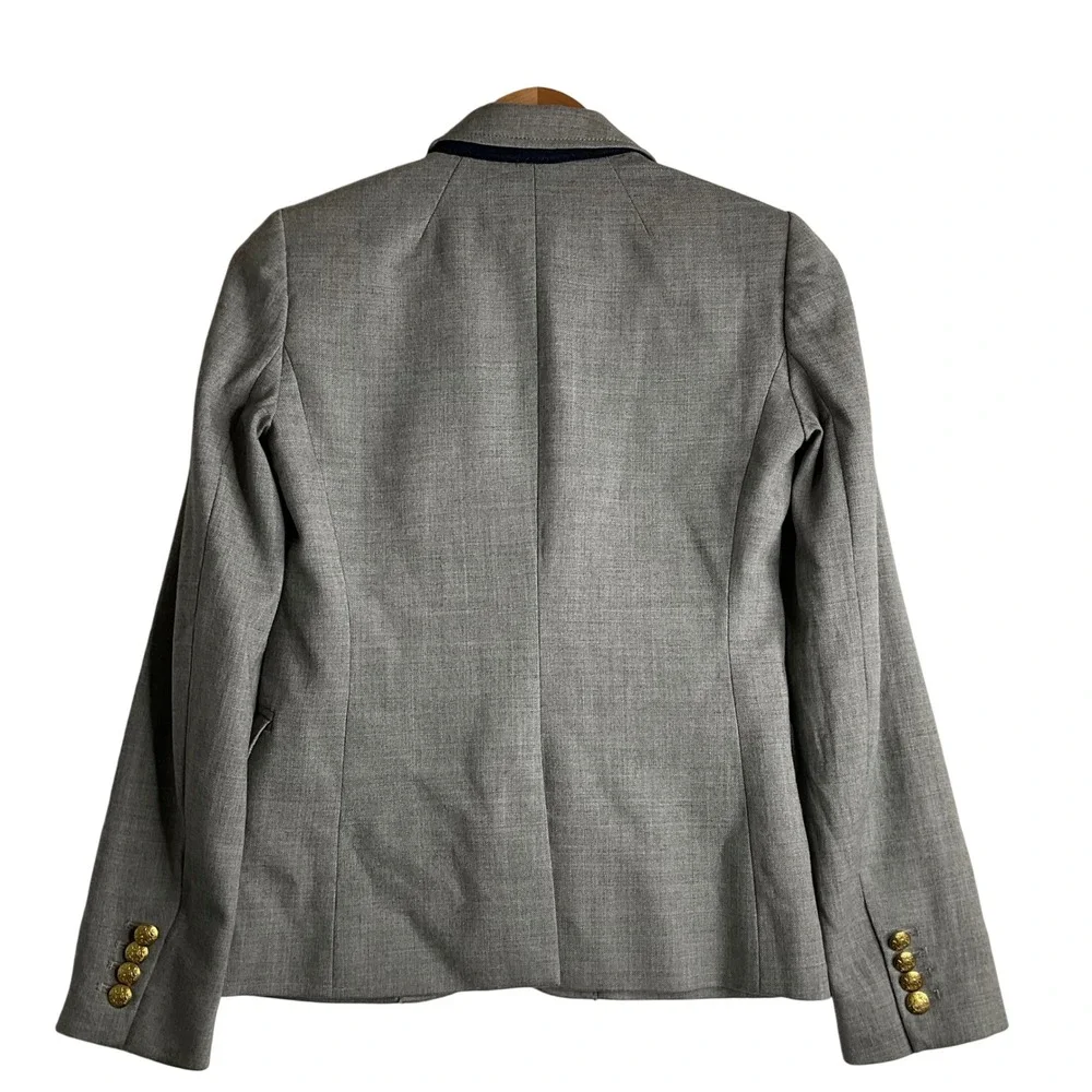 J. Crew Schoolboy Metal Buttons Blazer‎ Jacket Career Preppy Old Money Heritage